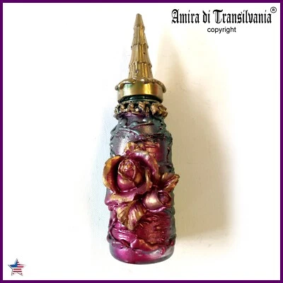 accessories doll art ooak artist puppet house tower totem flower rose purple bid - Image 1 of 4