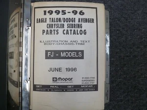 1995-1996 Eagle Talon Hatchback Parts Catalog Manual ESi TSi Turbo AWD - Picture 1 of 1