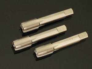 PI, 1/4 BSP Tap SET of 3pcs Pipe industrial quality HSS ground BSPF G - Picture 1 of 1