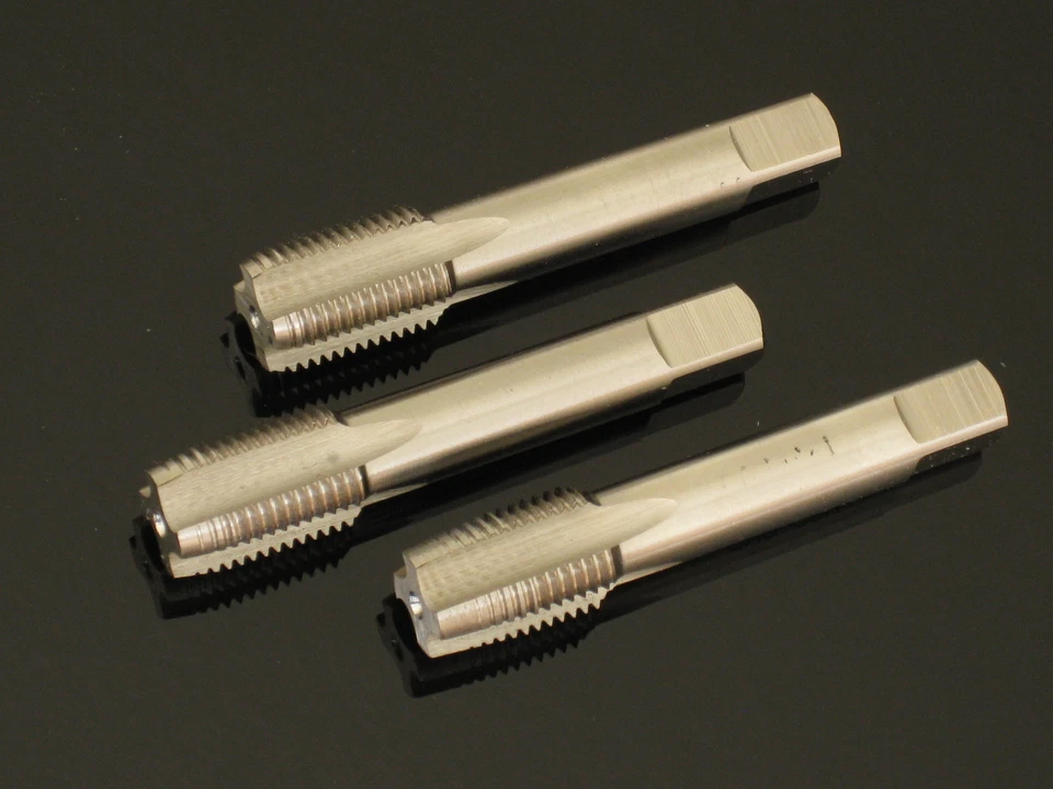 PI, 1/4 BSP Tap SET of 3pcs Pipe industrial quality HSS ground BSPF G - Image 1 of 1