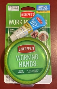 O'Keeffe's Working Hands Hand Cream With Healthy Feet Cream Sample 2.7oz - Picture 1 of 2