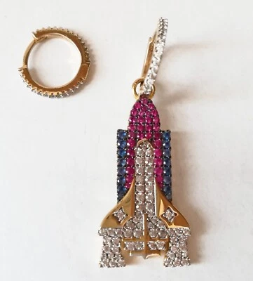 APM Monaco Donna Argento Sterling dorato 925% Orecchini asimmetrici Wonderland - Immagine 1 di 3