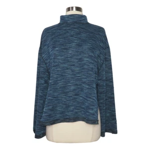 Free People Rollkragenpullover Damen neu mit Etikett meliert blau Sunny Days Größe Small - Bild 1 von 13