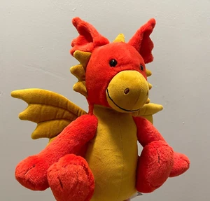 Jellycat London Darvin Dragon Plush 11" Stuffed Animal Used In Clean Condition - Picture 1 of 6