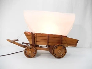 Lampada carro vintage rivestita in legno. Cablaggio nuovo. - Foto 1 di 9