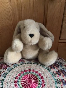 Vintage Nici by Ganz Beige Cream Jointed Puppy Dog Soft Plush Toy 11" - Picture 1 of 6