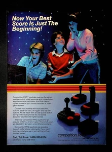 1983 Competition Pro Video Game Joystick Vintage Print Ad - Picture 1 of 1