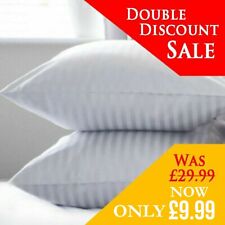 Best Luxury Ultra Loft Pillows Jumbo Super Bounce Back Stripe UK Pillow - 2x