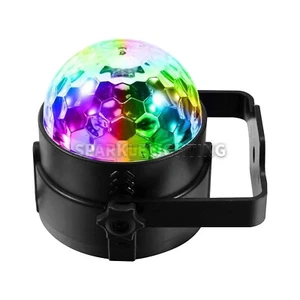 7 Color Party Magic Ball Light Remote Control Mini Disco Strobe Mini DJ Lighting - Picture 1 of 8
