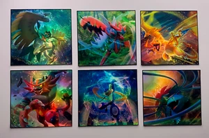 Holographic Pokemon TCG Stickers - Pick Any 6 Bundle - Picture 1 of 3