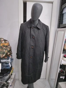 STEINBOCK LODEN in lana usato uomo man Tg 54 grigio antracite XYC652L - Picture 1 of 8