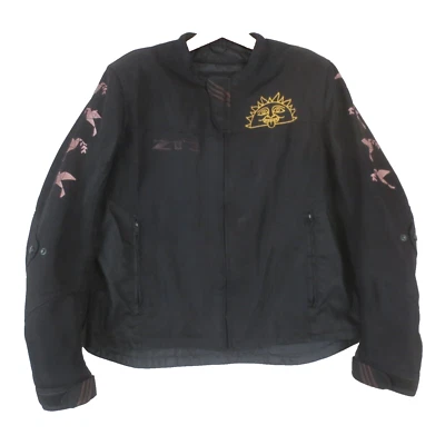 Z1R Gust Waterproof Vented Textile Moto Jacket Adult Large Black Graphic Print Foto 1 de 4