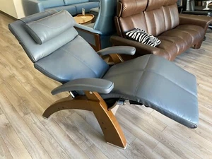 Gray Soft Ultra Leather PC-420 Human Touch Zero Gravity Perfect Chair Recliner - Picture 1 of 13
