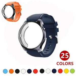 Bracelet silicone + étui bracelet montre pour Samsung Gear S3 Frontier Galaxy Watch 46/42 mm - Photo 1 sur 24