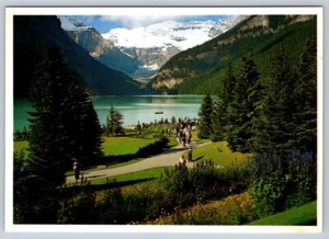 View From Chateau Lake Louise Gardens, Banff National Park Alberta Postcard #1 - Bild 1 von 2