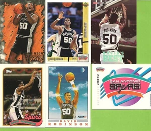 Lot Of  6  David Robinson  Different Basketball Card's   - Imagen 1 de 1