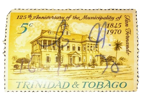 Trinidad & Tobago 5 Cent Postage Stamp 125th Anniversary Of The Municipality Cover
