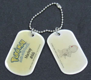 Pokemon Collectible Dog Tags Machop #66 Gotta Catch 'em All 1998 - Picture 1 of 5