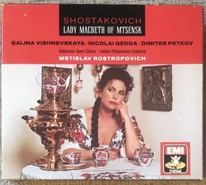 SHOSTAKOVICH " LADY MACBETH OF MTSENSK " 2 CDS VISHNEVSKAYA, GEDDA, ROSTROPOVICH - Picture 1 of 1
