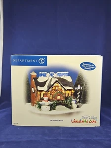 Department 56 The Snowman House Christmas Lane Snow Village - Imagen 1 de 7