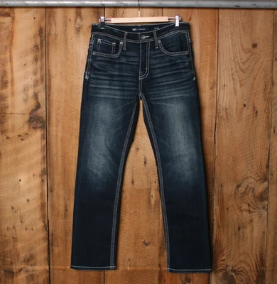 BKE 'Jake' Straight Leg 6-Pocket Stretch Denim Blue Jeans Sz. 31x32 - Image 1 of 4