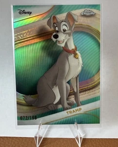 2025 TOPPS CHROME DISNEY #71 TRAMP -TEAL REFRACTOR /199 LADY AND THE TRAMP - Picture 1 of 2