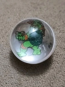 Teenage Mutant Ninja Turtles Rad Rollers Michaelangelo Tmnt Shooting Marble 1990 - Picture 1 of 2