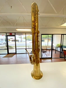 RARE 9 Key Bass Ophicleide in Bb, Yellow Brass,from the workshop of A.G Guichard - Picture 1 of 20