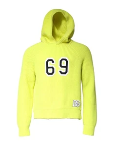 Dolce & Gabbana Green 69 Knit Hooded Men Pullover Men's Sweater Authentic - Picture 1 of 4