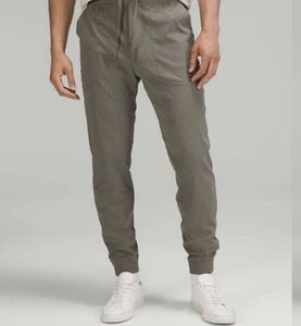 Lululemon ABC Jogger tessuto grigio aria salvia uomo taglia XL sfiato conico LM5AJPS - Foto 1 di 11