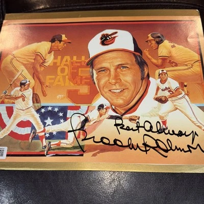 Brooks Robinson Autographed Signed Photo Affixed To 8.5x11 BAS Beckett - Image 1 of 4