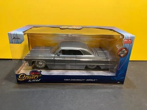 1/24 JADA STREET LOW 1964 CHEVROLET IMPALA SILVER LOWRIDER - Picture 1 of 3