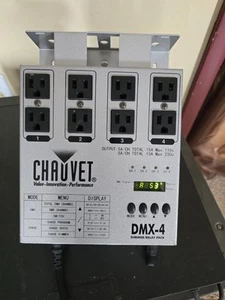 Chauvet DJ DMX-4: Paquete de atenuación/relé de 4 canales controlador de iluminación con abrazadera Whs1 - Imagen 1 de 11
