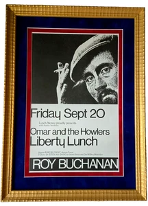 Roy Buchanan SIGNED Museum Worthy 1985 Original Armadillo Texas Jagmo AOR Poster - Picture 1 of 7