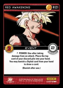 DBZ Dragon Ball Z TCG Panini Awakening R121 Red Awakening - Picture 1 of 1