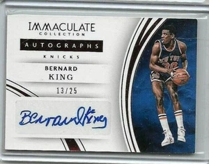 BERNARD KING 2015-16 PANINI IMMACULATE COLLECTION RED CERTIFIED AUTOGRAPH#13/25 - Picture 1 of 1
