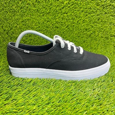 Keds Champion Triple Womens Size 10 Black White Walking Platform Shoes Sneakers - Image 1 of 4