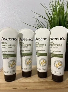 4 Aveeno Daily Moisturizing Body Lotion. intensely Nourishes Dry Skin 2.5Oz each - Imagen 1 de 2