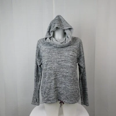 Lukka Lux Lunar Hooded Cowl Pullover - Heather Gray, Medium #4100 - Image 1 of 4
