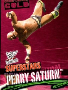 2001 Fleer WWF Wrestlemania Championship Gold Insert #59 Perry Saturn 