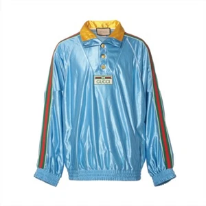 Gucci Polyester Blouson XL Men's Light Blue 653372 - Picture 1 of 13