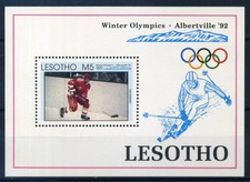 Lesotho 1992 Mi. Bl. 93 Foglietto 100% ** Giochi Olimpici