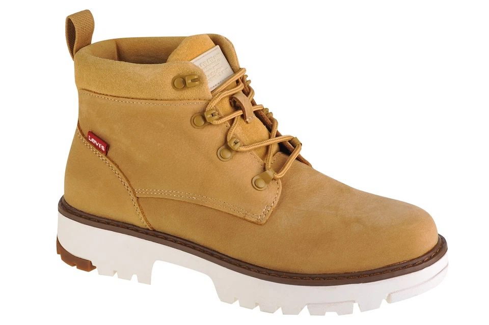 bottes de randonnée Femme, Levi's Solvi Ankle, Jaune - Photo 1/4