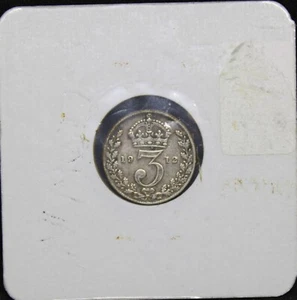 1912 Great Britain 3 Pence silver - Picture 1 of 2
