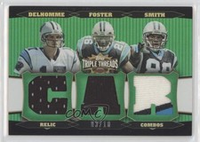 2006 Topps Triple Threads Relic Combos Emerald /18 Jake Delhomme DeShaun Foster
