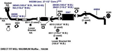 Silenciador de escape para Jeep Compass 2011 2,0 L L4 GAS DOHC Foto 1 de 4