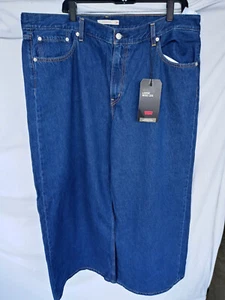 Neu mit Etikett Levis Jeans Gr. 34 Herren blau lose breit gestapeltes Bein 40x30 tatsächlicher mittlerer Anstieg - Bild 1 von 24
