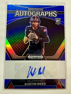 Bears Austin Reed Mint 2024 Panini Prizm Draft Blue Prizm Auto RC #27/149 - Picture 1 of 1