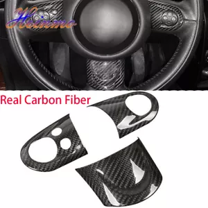 Cubiertas de volante de fibra de carbono para Cooper S Clubman R56 R57 R60 Countryman - Imagen 1 de 6