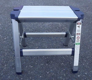 Folding aluminium steps step VW camper motorhome RV caravan kitchen lightweight - Picture 1 of 5